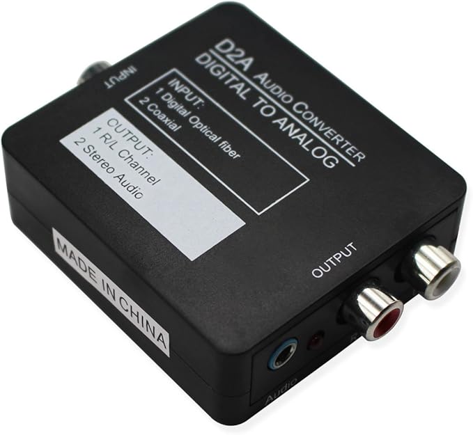 Wiistar Digital to Analog Converter Optical Toslink Coaxial Digital to