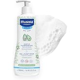 Mustela Gentle Cleansing Gel - Baby Wash for Delicate Skin and Hair - Newborn-Safe Cleanser - Made with with Natural Avocado Perseose - 1 or 2-Pack - Various Sizes