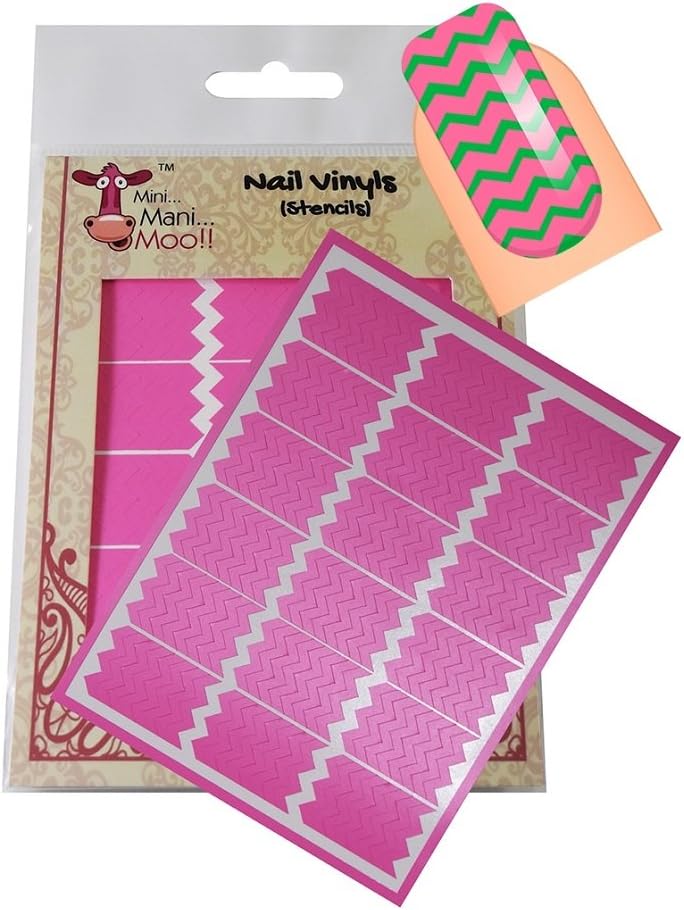 Mini Mani Moo Chevron Vinyl's 144 Per Sheet