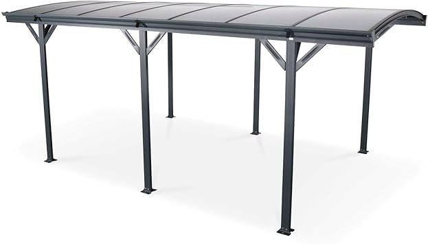 Carport Di 15 M2 In Alluminio Antracite E Policarbonato Le Mans 5 X 3 M Riparo Auto 500 X 300 X 220 Cm Amazon It Auto E Moto