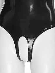 YiZYiF Women's Sleeveless Wet Look Glossy Patent