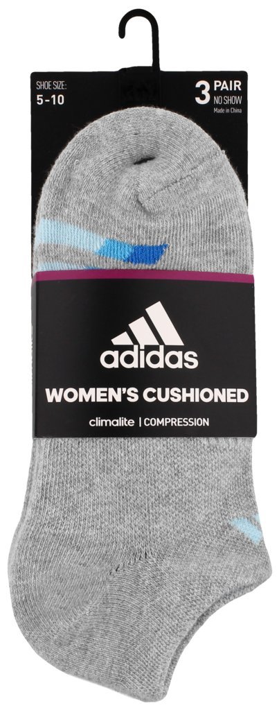 adidas women's cushioned no show socks