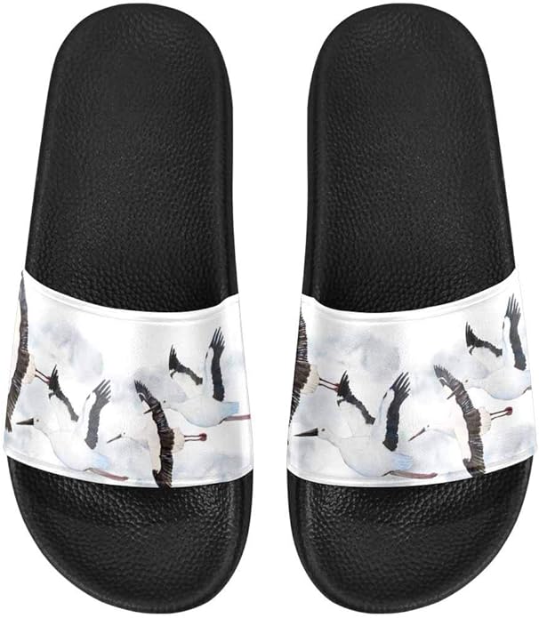 Amazon.com | INTERESTPRINT Women's Slip-on Shoes Beach Pool Shower Slippers US6~US12 Watercolor 