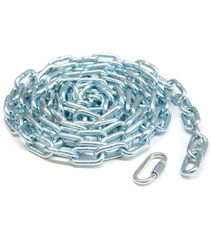 AccEncyc 2 Pcs Safety Chains Stainless Steel Chain Seychelles