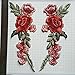 C-Pioneer 2pc DIY Rose Flower Embroidery Applique Patches Sew on Clothing Accessories