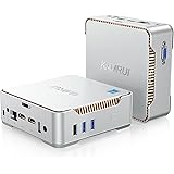 KAMRUI GK3 Plus Mini PC 16GB RAM 512GB M.2 SSD, Intel 12th Alder Lake N95 (up to 3.4GHz) Mini PC Windows 11 Pro, 2.5''SSD, Gi