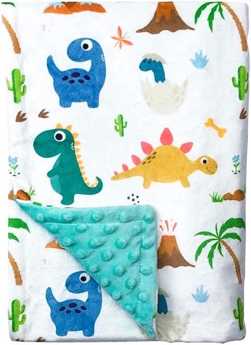 dinosaur minky blanket