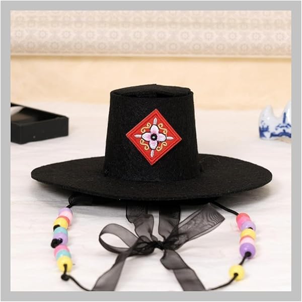 Black Hat DEO GLOBALKorean Traditional HAT GAT Jeongjagwan Gwanmo