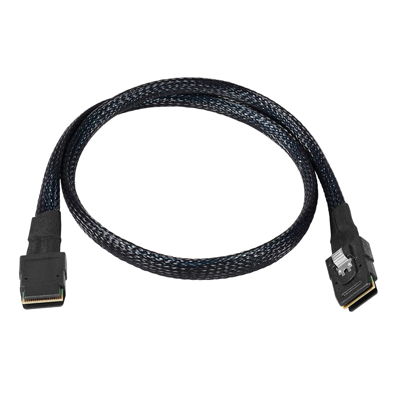 Twozoh 0.5M/1.6FT Mini SAS SFF-8087 Male to Male Cable, 36-Pin, 6Gbps, SAS Compatible, Server & Storage Device