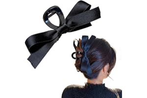 NEXME Bow Hair Clips and Barrettes for Women - Nonslip Claws and Clamps With Big Bows for Thick and Thin Hair