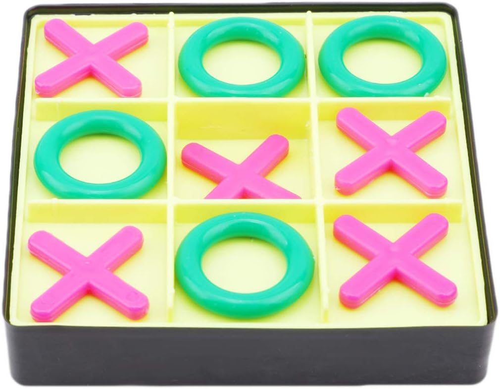 Botreelife Small Plastic Tic Tac Toe Game Set Boards Unique School and Carnival Party Favors Board Gamesfor Families