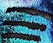 Trlyc One Yard 5MM Reversible Mermaid Sequin Fabric, Green and Black, Linen