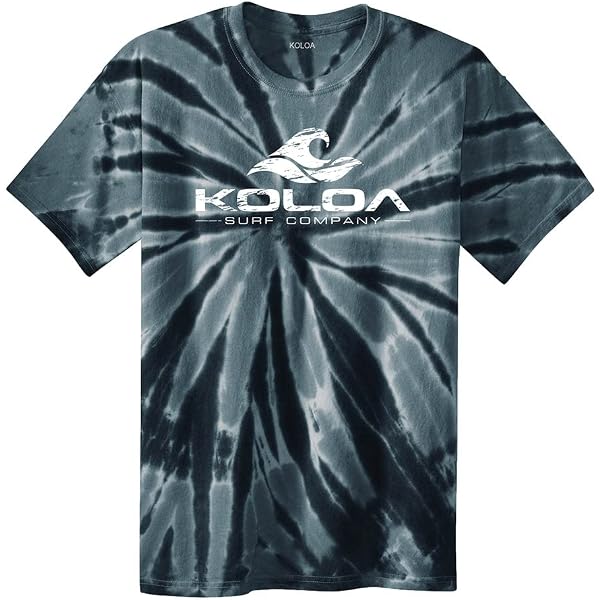 Koloa Surf Colorful Tie-Dye T-Shirts – 21 Colors, Sizes S-4XL, 100% Cotton, Hippie & Festival Style