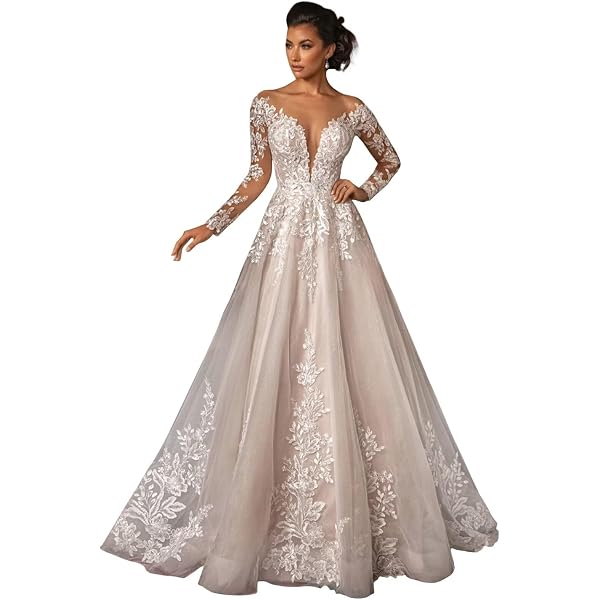 Lace Wedding Dresses Sweetheart Low Back Beach Bride Dress 2023 Sweep Train  A-line Wedding Gowns Off Shoulder White 8 at Amazon Women's Clothing store
