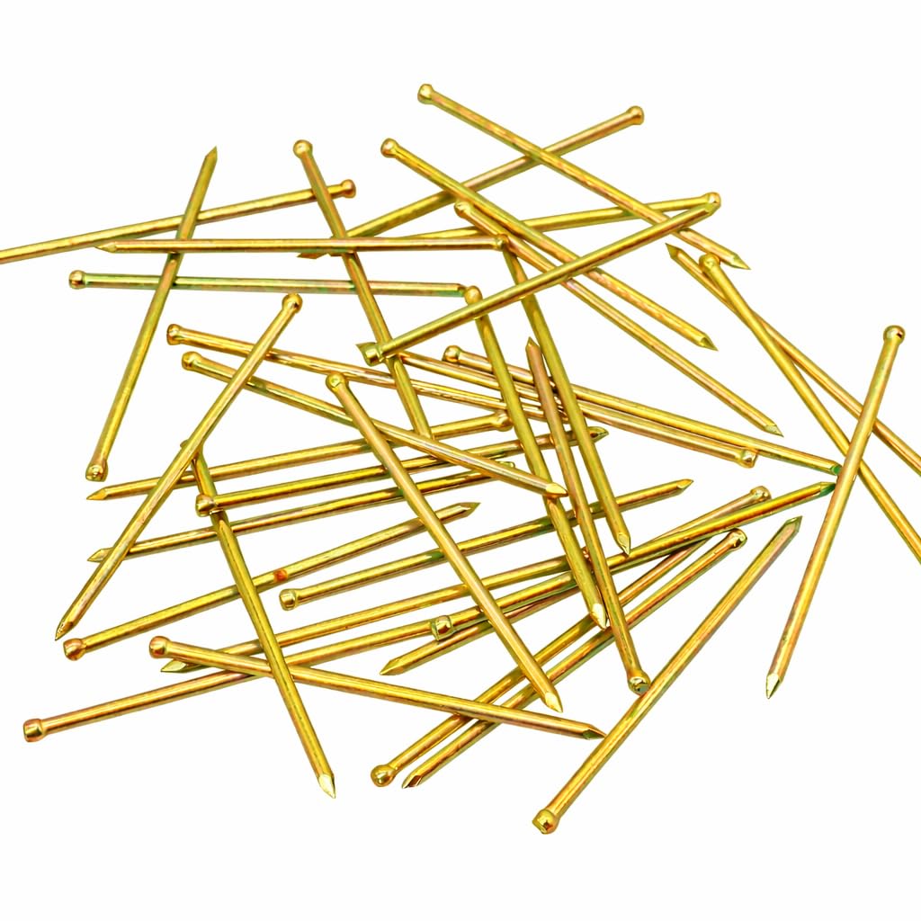 SKIR'CO (300 pcs) Small Head 1.5 x 40 mm Finishing Nails, Zinc Plated Steel Nails, Nails for Wood, Panel Pins