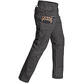 CARWORNIC Men's Stretch Ripstop Tactical Pants Lightweight Water-Resistant Flex Hiking Cargo Work Pants with 11 Pockets