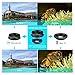 Phone Camera Lens,3 In 1 Clip On Iphone Lens Kit,198 Degree Fisheye + 15X Macro + 0.63X Wide Angle Lens,Phone Mount + Tripod for Iphone X/8 Plus/8/7 Plus/7/6/6s plus Samsung & Most Android Phones