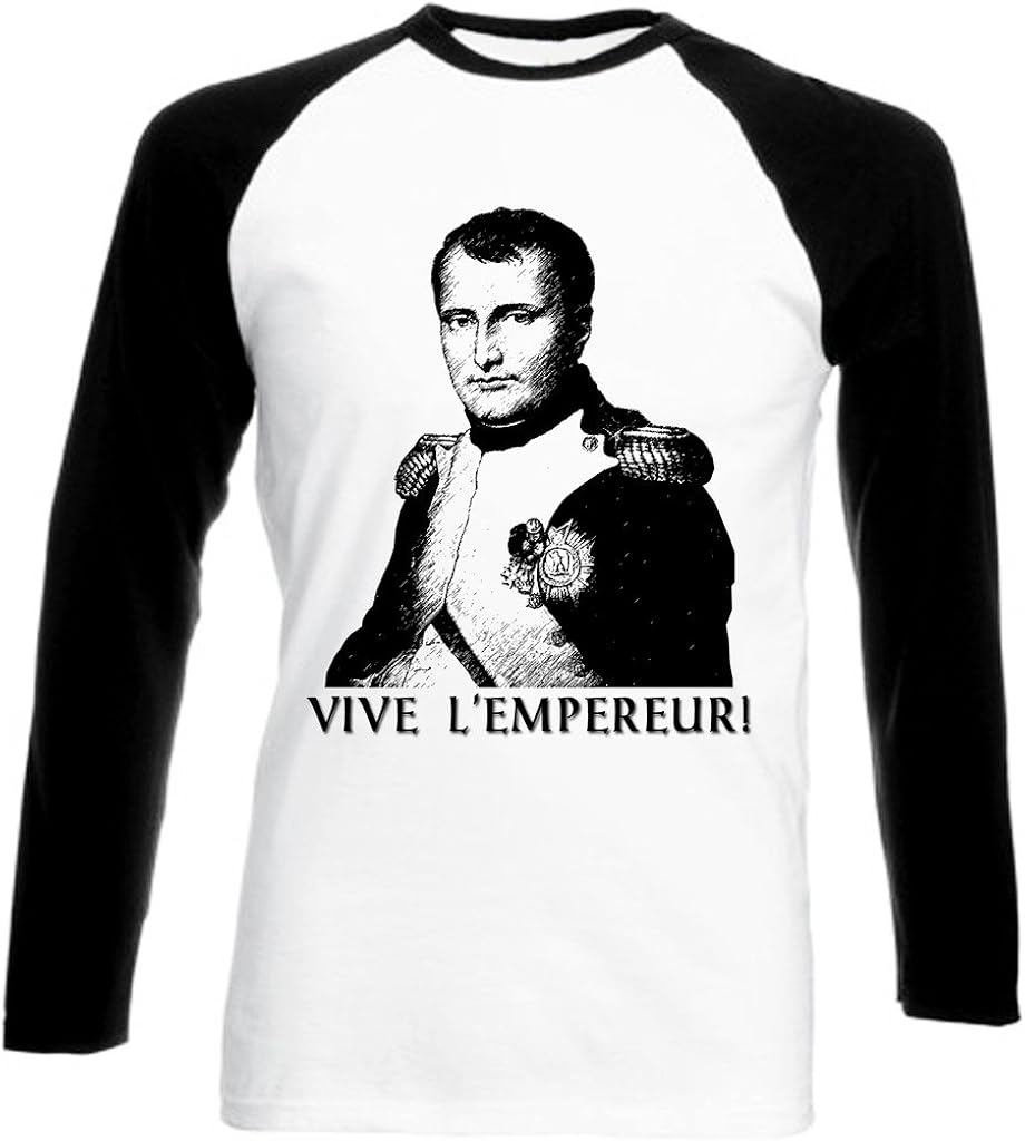 teesquare1st Men's Napoleon Bonaparte 1 Black Long Sleeved TShirt