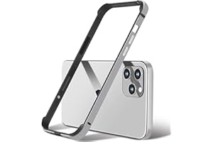 AOPNN New Aluminum Frame Metal Bumper Frame Slim Hard Case Cover for iPhone15 Pro, Metal Frame Armor with Soft Inner Bumper, Raised Edge Protection (Gray Titanium, for iPhone15 Pro)