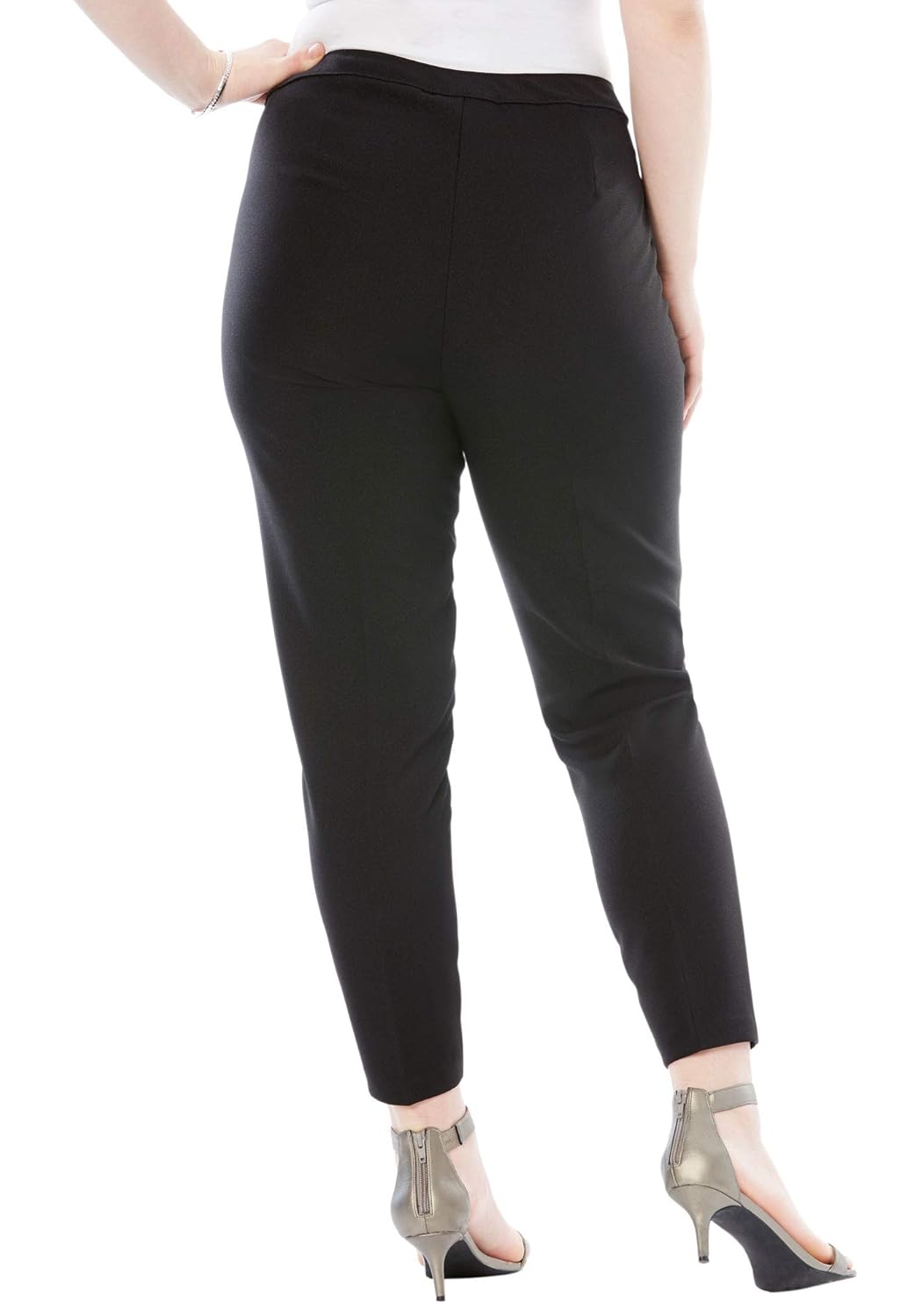 Roamans Womens Plus Size Tall Bend Over Classic Pant