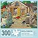Bits and Pieces - 300 Large Piece Jigsaw Puzzle for Adults - Welcome to The Neighborhood, Dog and Puppy - by Artist Joseph Burgess - 300 pc Oversized Jigsaw - Oversized Puzzle Pieces