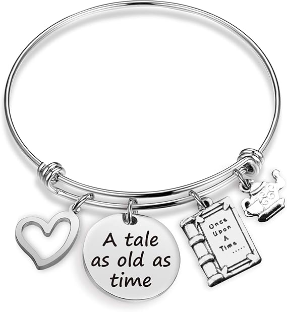 Amazon Tale As Old As Time ブレスレット ザ ビーストジュエリーギフト プリンセスブレスレット ディズニージュエリー ウェディングギフト 彼女への 物語br ブレスレット 通販