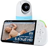 Babysense Full HD Split-Screen Baby Monitor 1 PTZ Camera Two-Way Talk Long
