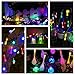 Color Solar String Lights Outdoor Waterproof Raindrop Lights Christma s Decro 30Led 21Foot Twinkle Fairy Lighting for Indoor Garden Xmas Tree Party Weddings Patio( Multi Color)