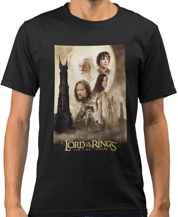 Lord of The Rings The Two Towers T-Shirt Black : Amazon.co.uk