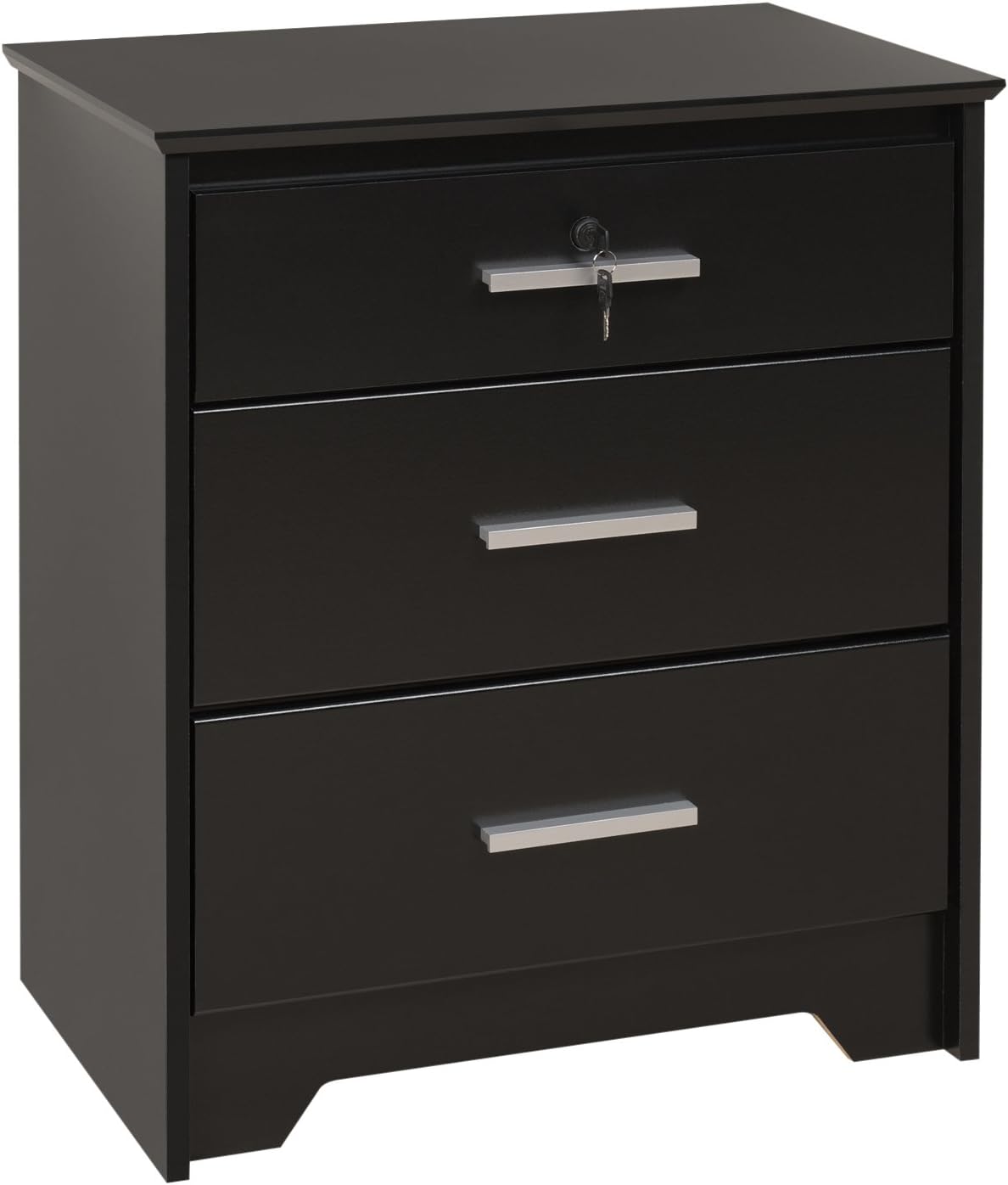 Amazon Com Prepac Black Coal Harbor 3 Drawer Tall Wide