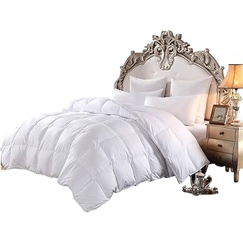 Amazon Com Luxurious Goose Down Comforter Queen Size 1200 Thread