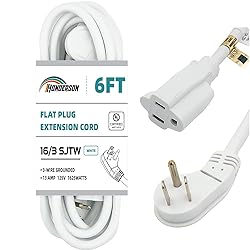 HONDERSON Flat Plug Indoor Extension Cord, UL