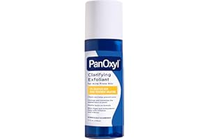 PanOxyl Clarifying Exfoliant with 2% Salicylic Acid, BHA Liquid Exfoliant for Face, Unclogs, Minimizes Appearance of Pores, Blue Algae and Antioxidants Help Calm Redness, For Acne Prone Skin, 4 fl oz