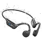 Swimming Headphones,Bone Conduction Headphones Bluetooth 5.4,IP68 Waterproof Wireless Earphones MP3 Player Built-in 32G Memory, Open Headset for Swimming Running