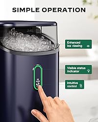 Nugget Ice Maker Countertop, Pebble Ice Maker with