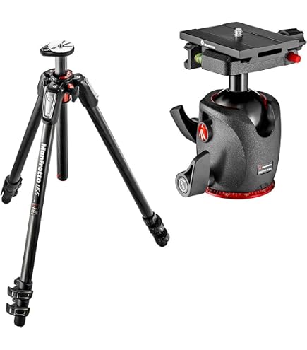 Amazon.com : Manfrotto Kit 4-Section Camera Tripod, with Ball Head