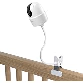 OkeMeeo Flexible Gooseneck Clamp Mount for Imou 2K/2.5K WiFi Security Camera (White)
