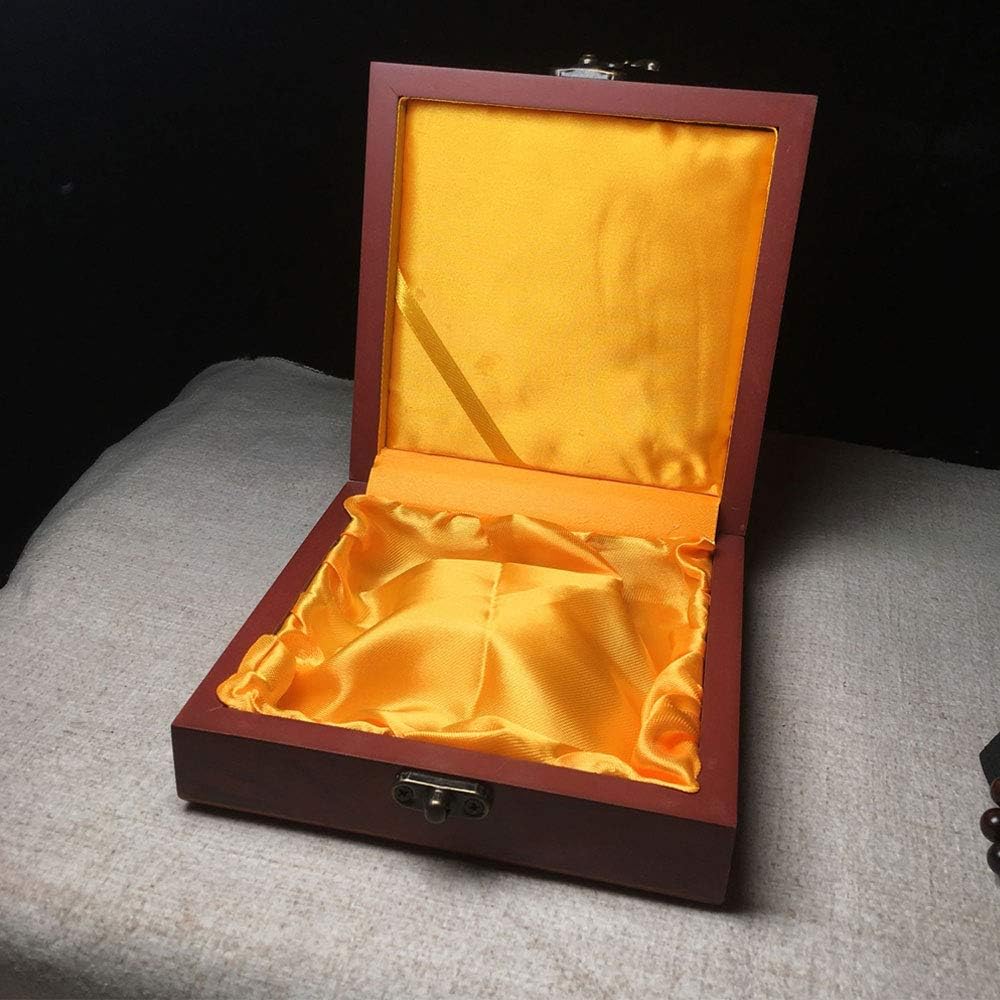 Wooden box,wooden jewelry box,wooden box with hinged lid, decorative box storage box with lid,wooden storage box,storage box with lock,suitable for gifts,beads,jade, bracelets,necklaces,small items,: Home Improvement