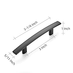 Ravinte 3 Pack | 5-3/16'' Curved Cabinet Pulls