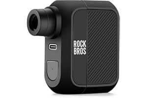 ROCKBROS Mini Bike Pump Portable Bike Tire Pump 100PSI Electric Bike Pump Mini Air Pump Tire Inflator Rechargeable with Prest