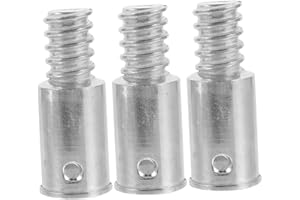 VOSAREA Metal Threaded Pole Adapter 22mm Metal Broom Handle Connector Kit, Iron Threaded Tip Replacement