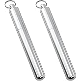 VAKTOK- Portable Toothpick Cases Aluminum Alloy Pocket Toothpick Holders Suitable For Daily Use And Easy To Carry (2PCS)