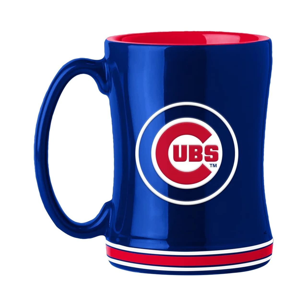 Chicago Cubs Coffee Mug 14oz Sculpted Relief