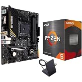 MICRO CENTER AMD 5500 Processor with ASUS TUF Gaming A520M Plus Motherboard | CPU Motherboard Combo, AM4, DDR4, Micro-ATX, M.2 Support, 802.11ac Wi-Fi, DisplayPort, HDMI, Windows 10 Support