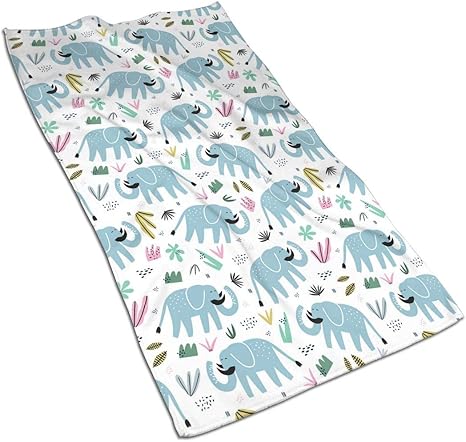 Amazon 象 エレファント 象柄 フェイスタオル タオル ホテルタオル 心地よい肌触り 吸水速乾 抗菌防臭 家庭用 ホテル スポーツ サイズ 40 70ｃｍ フェイスタオル ホーム キッチン オンライン通販