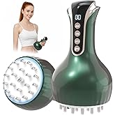 chufa Lymphatic Drainage Massager – 3-in-1 Microcurrent, Heat & Vibration Cellulite Massager for Legs/Arms/Belly, 35-Speed Adjustable, Rechargeable & Portable