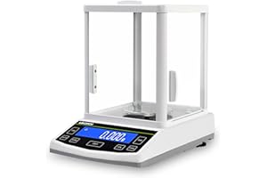 LACHOI Analytical Balance 500g×0.001g Lab Scale 0.001g Accuracy High Precision Laboratory Scale with Windshield RS232 Interface Laboratory Balance (500g,1mg)