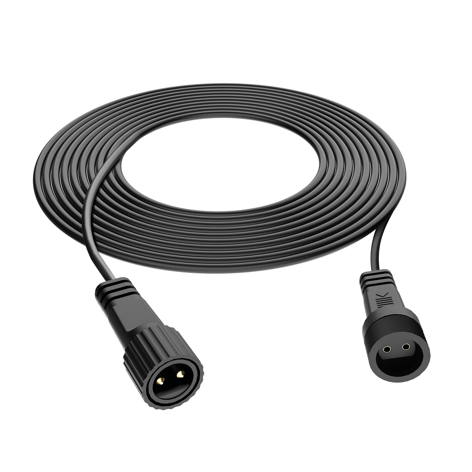 Etopgo 5M Extension Cable for Outdoor lights,2 Pin Waterproof outdoor fairy lights Extension Cable for Christmas lights,G40 Globe Lights,Icicle Lights,Net Lights,Indoor Outdoor Lights