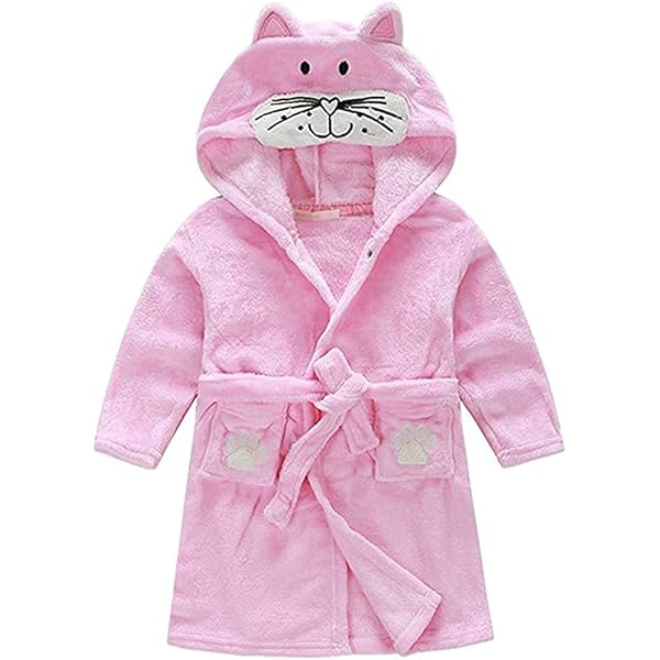 Baby Elephant Plush Robe – Soft Hooded Dressing Gown For Boys & Girls | Unisex Fluffy Bath Robe 0-24 Months