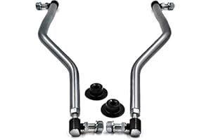 HD Switch - Adjustable Improved LH/RH Steering Drag Link Set 597047802 & 597047902 for Husqvarna, Craftsman, Poulan Pro, AYP, Electrolux, EHP - Includes Sector Gear Dust Caps 597047801 597047901